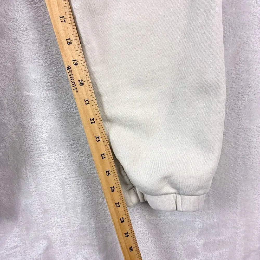 Arket Joggers Mens S Beige Drawstring Heavyweight Preppy Gym Workout Streetwear
